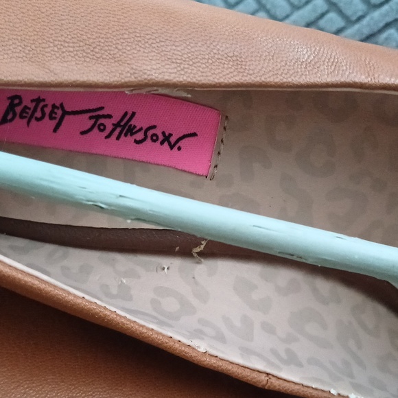 Betsey Johnson Catelynn brown leather platform pumps 9.5 Corset heels - Picture 6 of 15